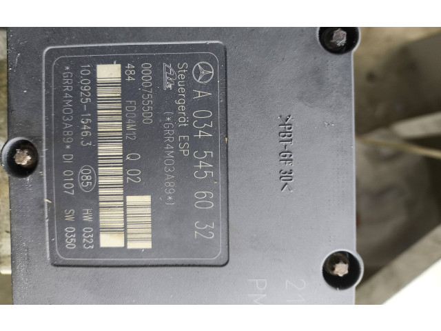 Jednotka ABS A0054310212, A0345456032   Mercedes-Benz C W203 2005