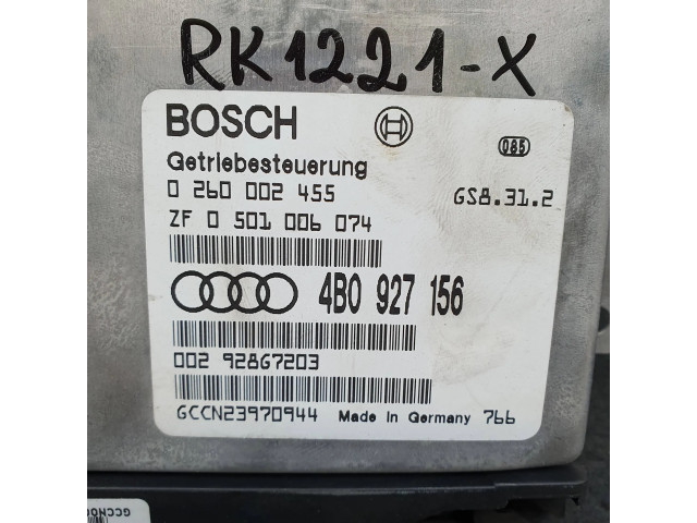 Блок управления коробкой передач 4B0927156, 0260002455   Audi A6 S6 C5 4B