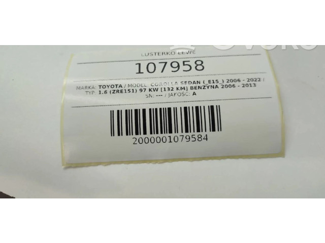 Zpětné zrcátko  Toyota Corolla E140 E150 2011    