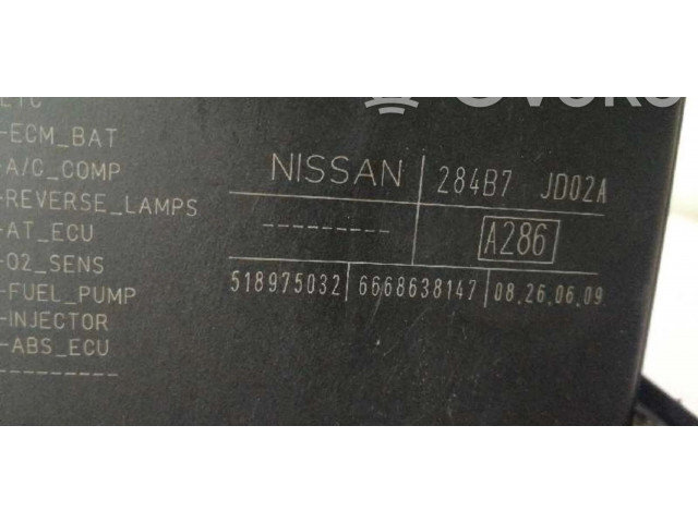 Блок предохранителей 284B7JD02A   Nissan Qashqai+2    