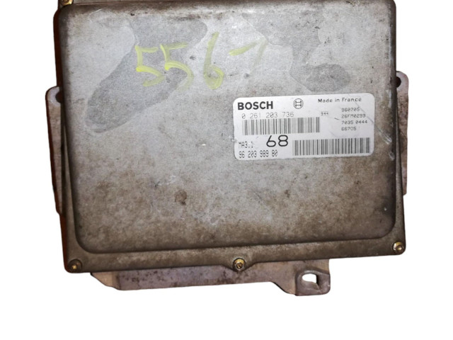 Řídící jednotka 0261203736, 0261203736   Peugeot 106 1997