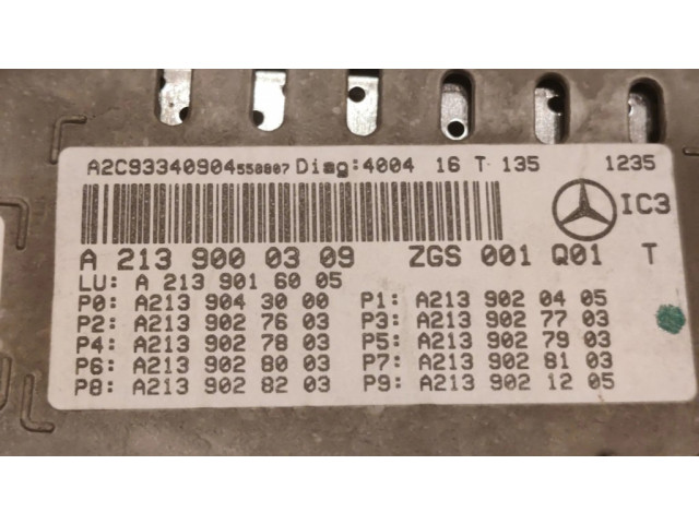 Přístrojová deska  Mercedes-Benz E W213 2017 A2139000309  
