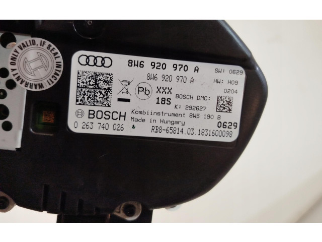 Přístrojová deska  Audi A5 2021 8W6920970A  