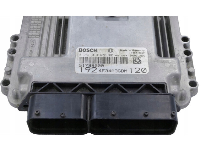 Řídící jednotka 51798000, 0281013672   Fiat Stilo 2007