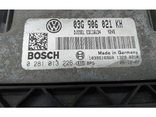 Řídící jednotka 03G906021KH, 0281013226   Volkswagen Golf SportWagen 2007