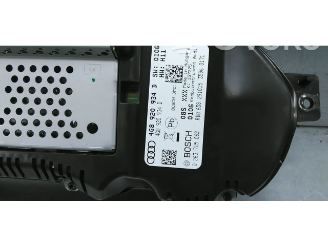 Панель приборов 4G8920934D   Audi A6 S6 C7 4G       