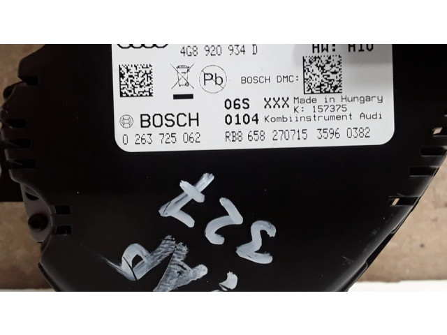 Přístrojová deska  Audi A6 S6 C7 4G 2016 4G8920934D  