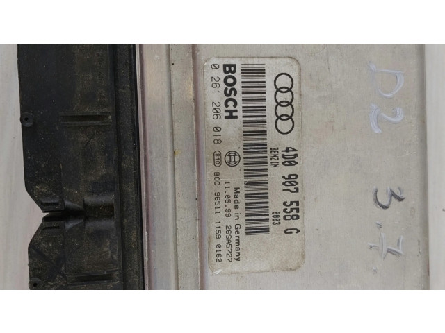 Блок управления двигателя 4D0907558G, 0261206018   Audi A8 S8 D2 4D