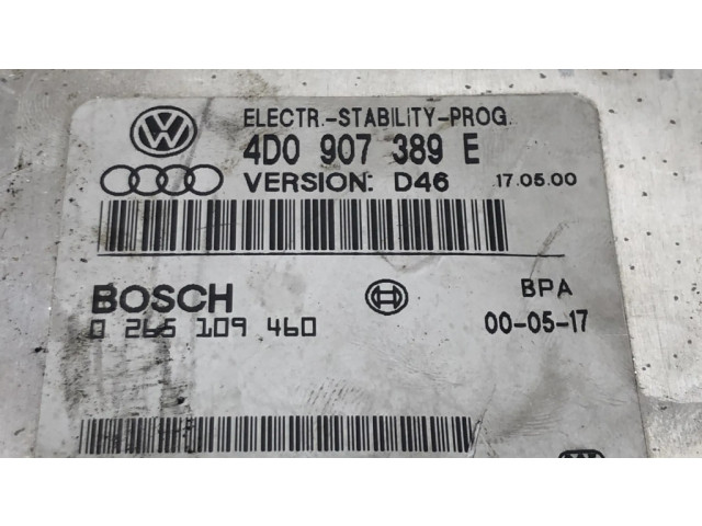 Блок управления АБС 4D0907389E, 0265109460   Audi A8 S8 D2 4D