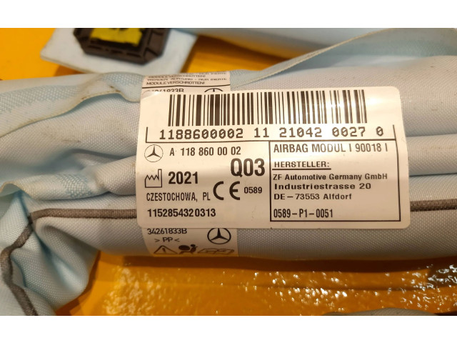 Боковая подушка безопасности A1188600002, A1188600002   Mercedes-Benz CLA C118 X118