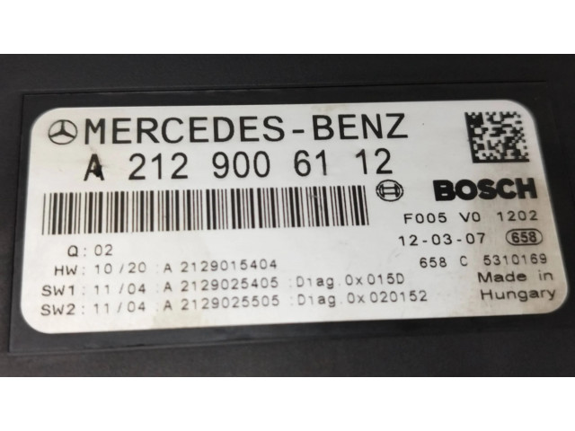 Блок предохранителей A2129006112, A2129015404   Mercedes-Benz CLS C218 X218    