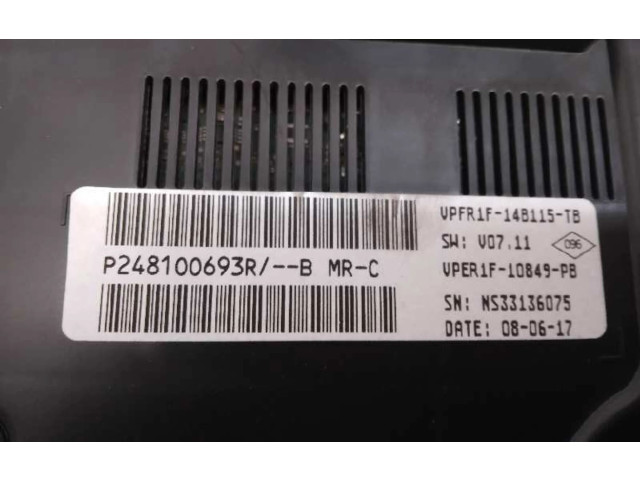 Přístrojová deska  Renault Megane IV 2017 P248100693R, 248100693R  