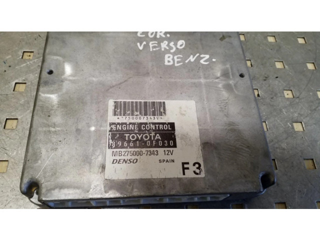 Řídící jednotka 896610F030, MB2750007343   Toyota Corolla Verso E121 2005
