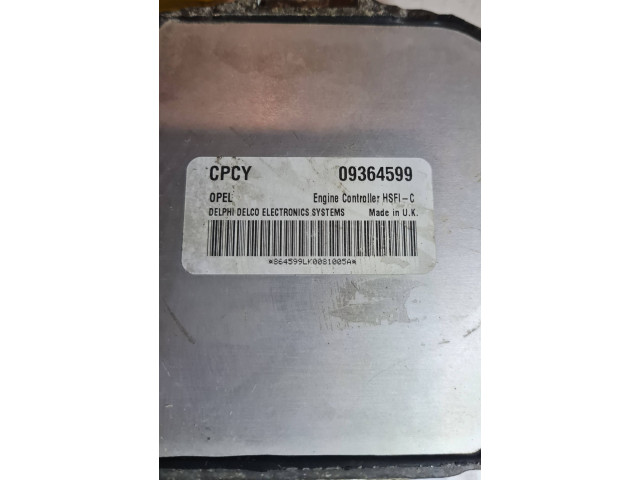 Řídící jednotka 09364599, 864599LK0081005A   Opel Vectra B 2000