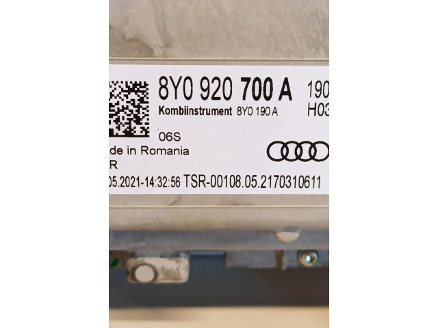 Přístrojová deska  Audi A3 8Y 2021 8Y0920700A  