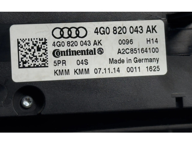 Блок управления климат-контролем 4G0820043AK   Audi A6 S6 C7 4G