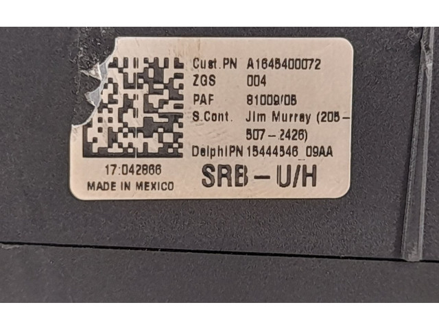   Pojistková skříňka 1645400072, 1645400672   Mercedes-Benz ML W164 2007