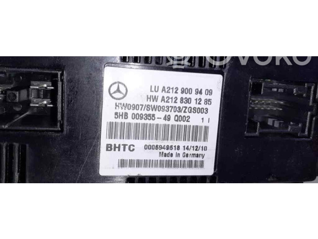 Блок управления климат-контролем A2129008908, A2129009409   Mercedes-Benz E A207