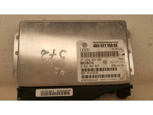 Блок управления коробкой передач 4D0927156EA, 6058004058   Audi A8 S8 D2 4D