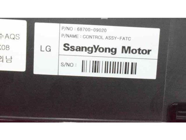 Блок управления климат-контролем 6870009020HCH, 6870009020   SsangYong Actyon