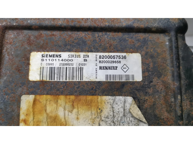 Блок управления двигателя 8200057536, 8200029658   Renault Scenic I