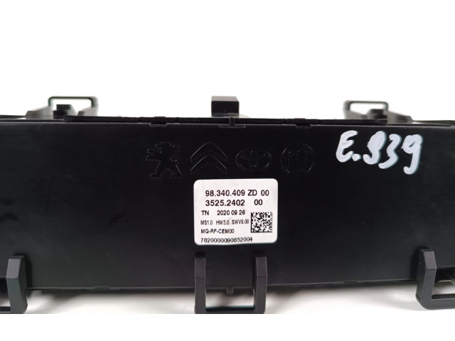 Модуль блока управления кондиционером 98340409ZD   Peugeot Rifter