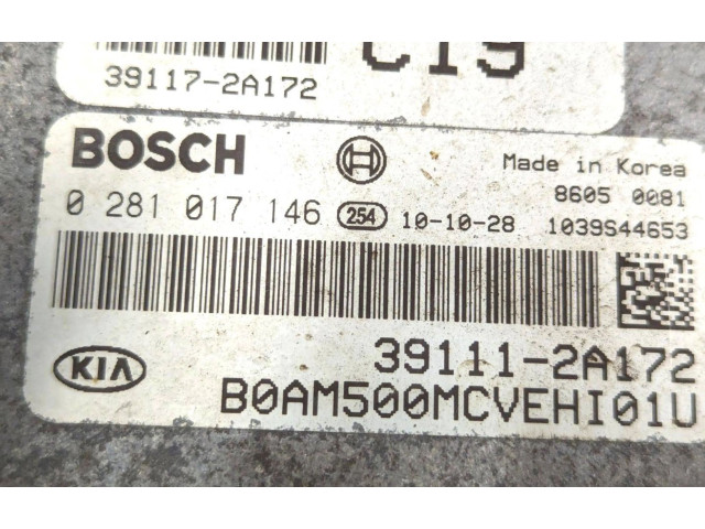 Řídící jednotka 0281017146, 39111-2A172   KIA Soul 2010