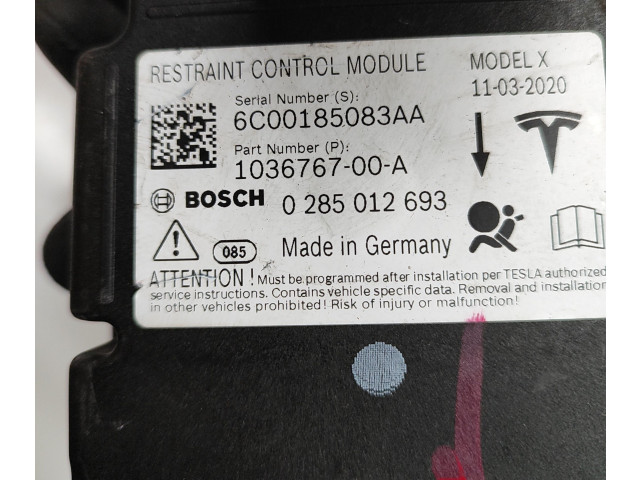 Блок подушек безопасности 103676700A, 0285012693   Tesla Model X