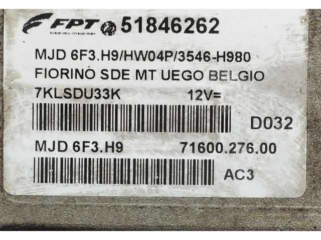 Řídící jednotka 51846262, 51846262   Fiat Qubo 2010