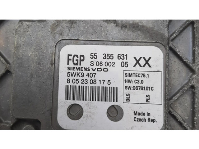 Řídící jednotka 55355631, XX   Opel Vectra C 2007