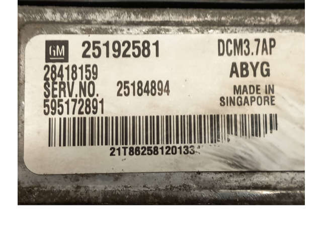 Řídící jednotka 25184894, 25192581   Opel Antara 2014