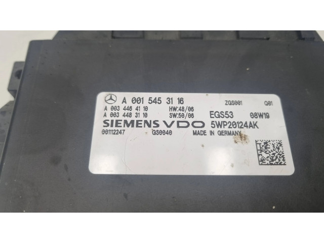 Блок управления коробкой передач A0015453116, 0015453116   Mercedes-Benz E W211