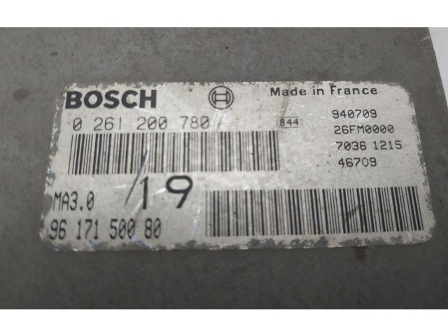 Řídící jednotka 9617150080   Peugeot 106 