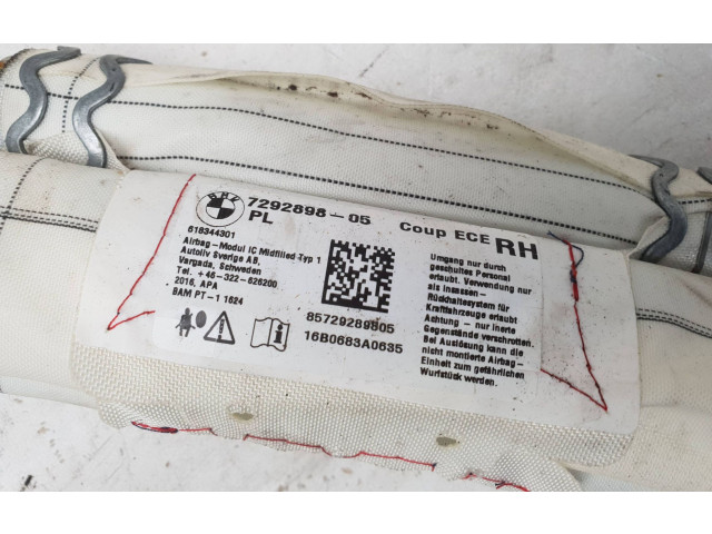Надувная подушка для крыши 85729289805, 7292898   BMW 2 F22 F23 2016