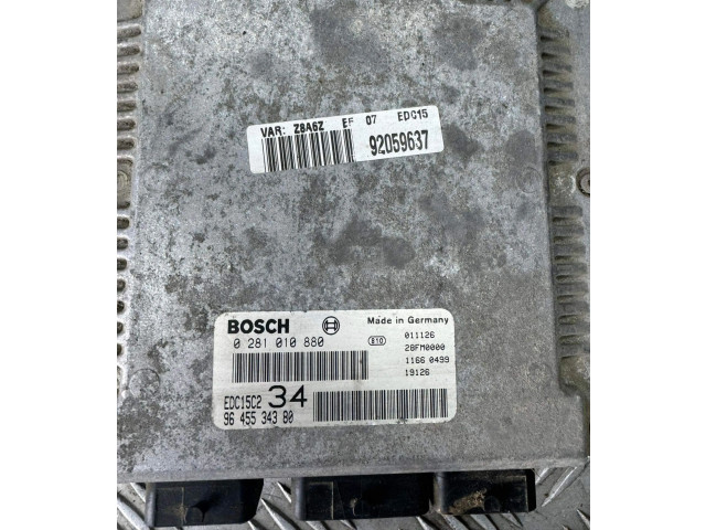 Řídící jednotka 9645534380, EDC15C2   Peugeot 607 2003