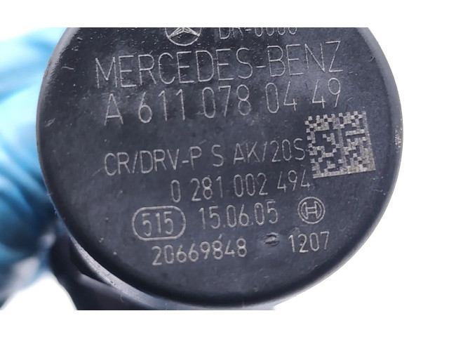 Vstřikovací lišta A6110700395, 0445214038   Mercedes-Benz E AMG W211    OM646.951 