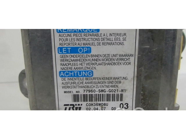 Блок подушек безопасности 77960-SMG-G021-M1   Honda Civic