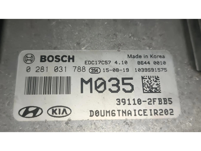 Řídící jednotka 391102FBB5, CENTRALITAMOTORUCE   KIA Sorento 2017