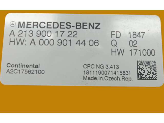 Блок управления коробкой передач A2139001722   Mercedes-Benz C W205