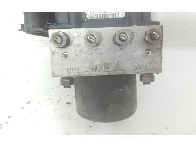 Блок управления АБС 0265231672, 0265231672   Lancia Musa
