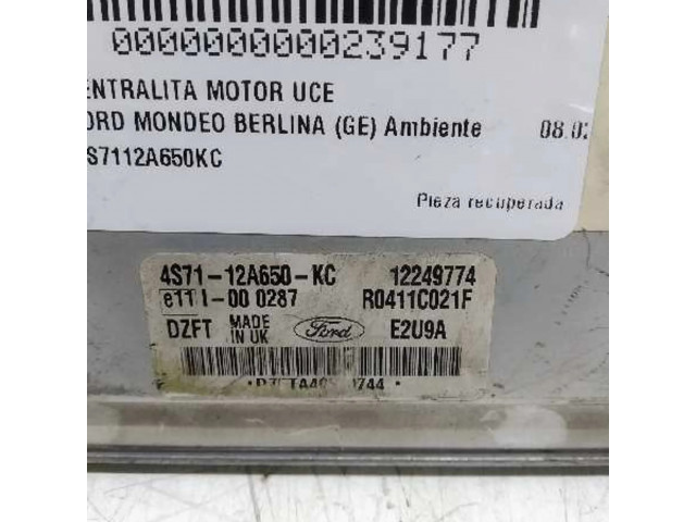 Блок управления двигателя 4S7112A650KC   Ford Mondeo Mk III