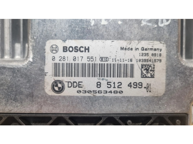 Řídící jednotka 8512499, 0281017551   BMW X1 E84 2013