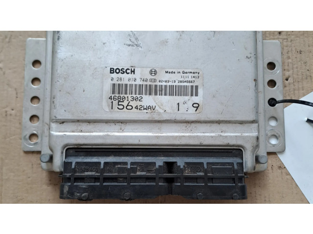 Блок управления двигателя 0281010740   Alfa Romeo 156