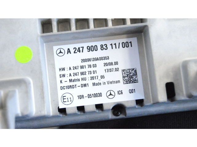 Přístrojová deska  Mercedes-Benz CLA C118 X118 2021 A2479008311  