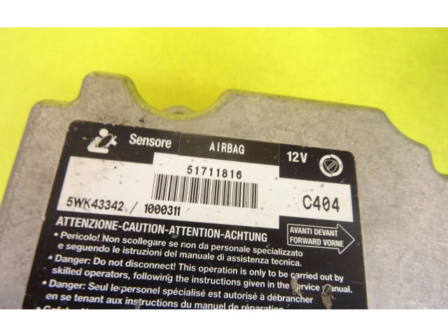 Блок подушек безопасности 51711816, 5WK43342   Fiat Stilo