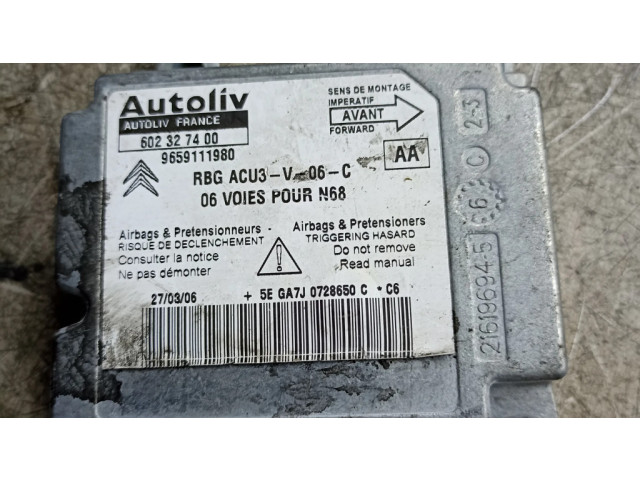 Блок подушек безопасности 602327400   Citroen C4 I
