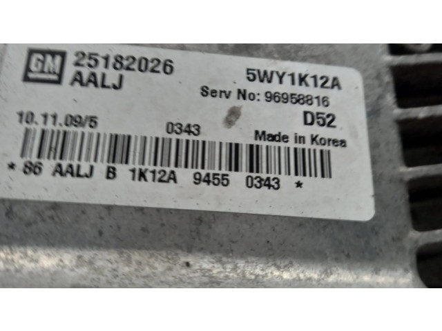 Řídící jednotka 25182026, 96958816   Chevrolet Spark 2011