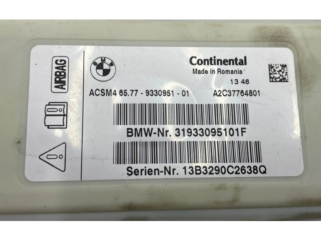 Блок подушек безопасности 9330951, 31933095101F   BMW 7 F01 F02 F03 F04