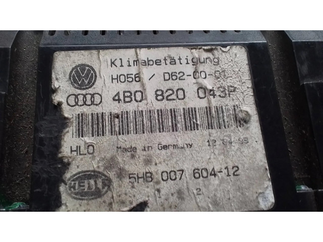 Блок управления климат-контролем 4B0820043P   Audi A6 S6 C5 4B