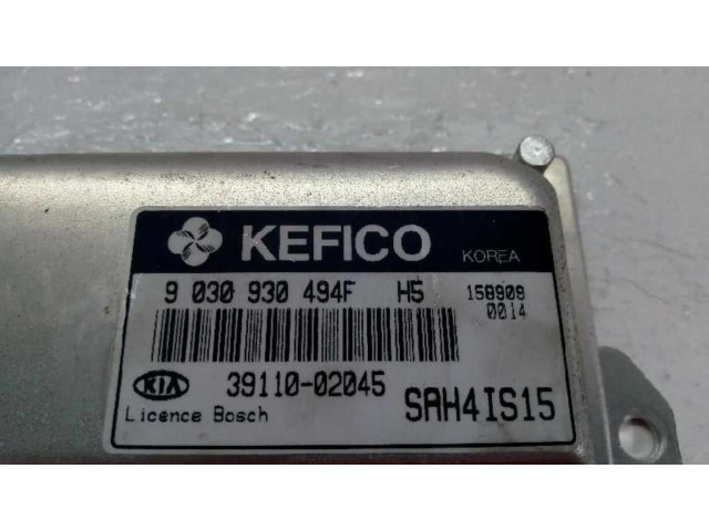 Блок управления двигателя 3911002045, CENTRALITAMOTORUCE   KIA Picanto